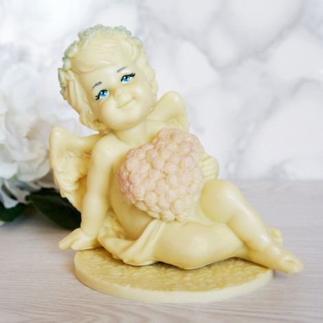 Шоколадная фигурка «Ангел «Сердце из роз» (11,5 см, 285 гр.)
