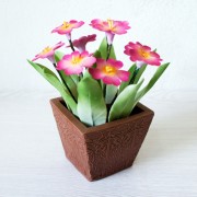 Букет из сахарных цветов «Примула» (15 см, 280 гр.)