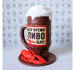 Шоколадная фигурка «Кружка с пивом» (860 гр.)