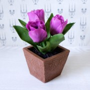 Букет из сахарных цветов «Тюльпаны» (15 см, 340 гр.)
