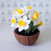 Букет из сахарных цветов «Нарциссы» (15 см, 370 гр.)