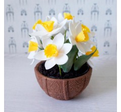 Букет из сахарных цветов «Нарциссы» (15 см, 370 гр.)