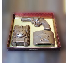 Набор шоколадных фигур «К 23 февраля №1» (115 гр.)