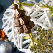 Шоколадная фигурка «Ёлочка на палочке» (6,5 см, 22гр.) 