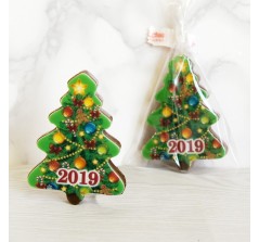 Плитка шоколадная «Ёлочка» (7 см, 28 гр.)