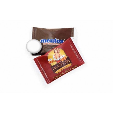 Жевательная резинка Mentos (Ментос) с логотипом заказчика