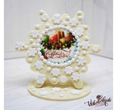 Рамка из шоколада «Снежинка»