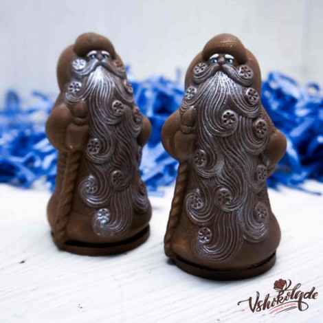 Шоколадная фигура «Дед Мороз с бородой» (12 см, 136 гр.)